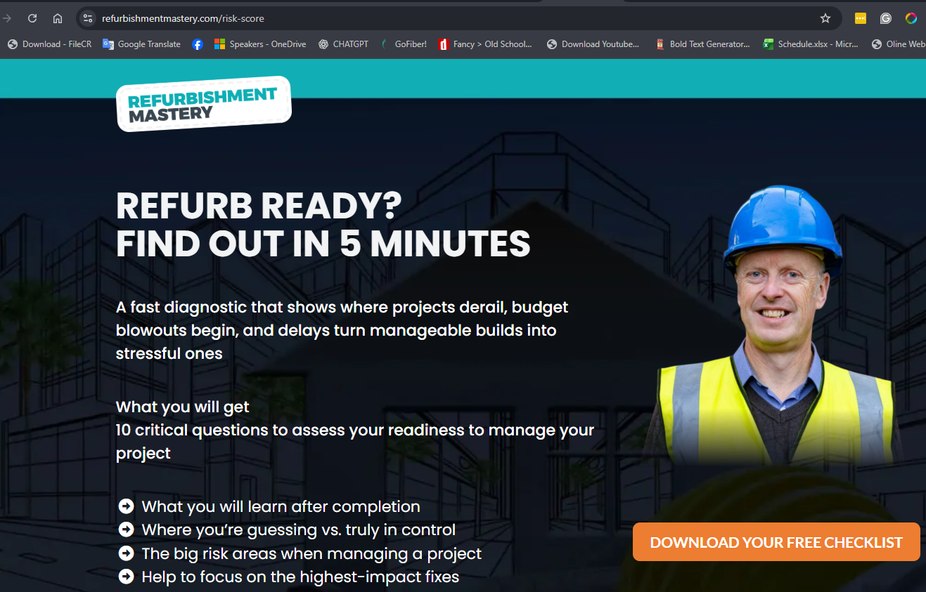 Helpful Property Group Refurbishment Mastery website